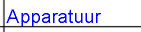 Apparatuur